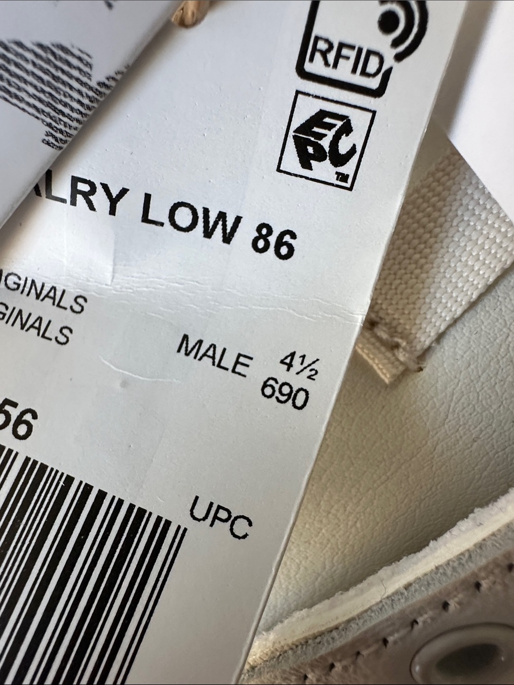 adidas Cream and Beige Low-Top Sneakers - Picture 3 of 7